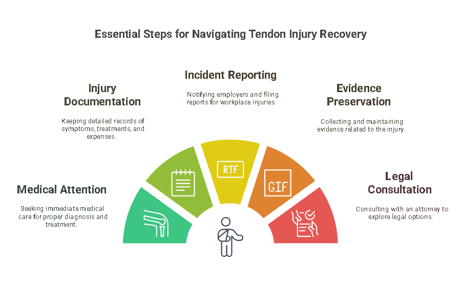 Steps That Victims Must Take After a Tendon Injury in Chicago