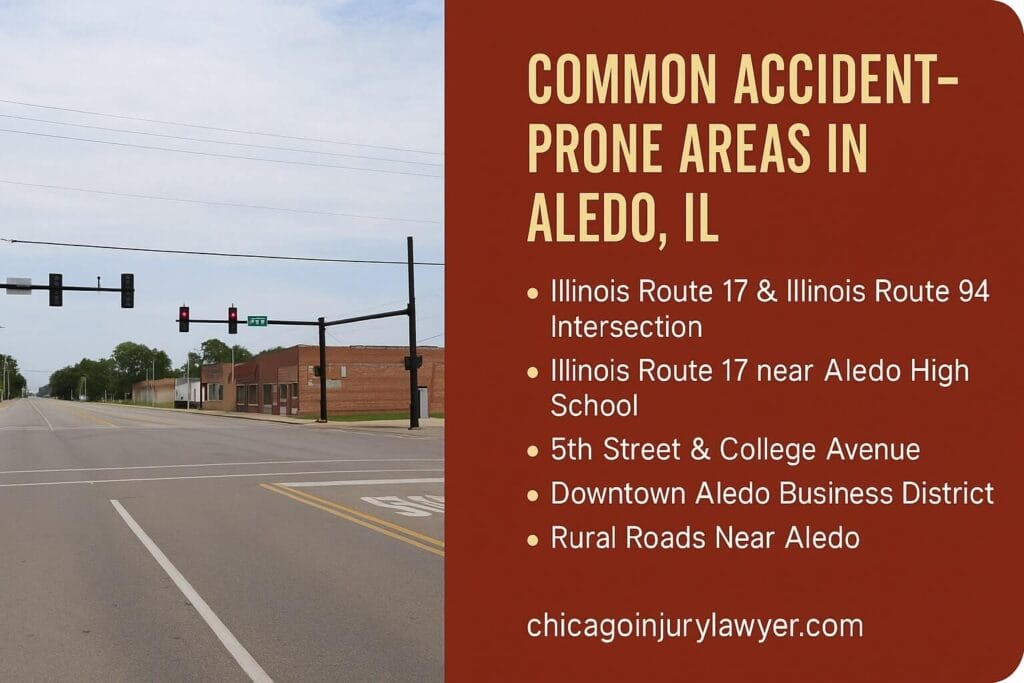 Common Accident-Prone Areas in Aledo, IL