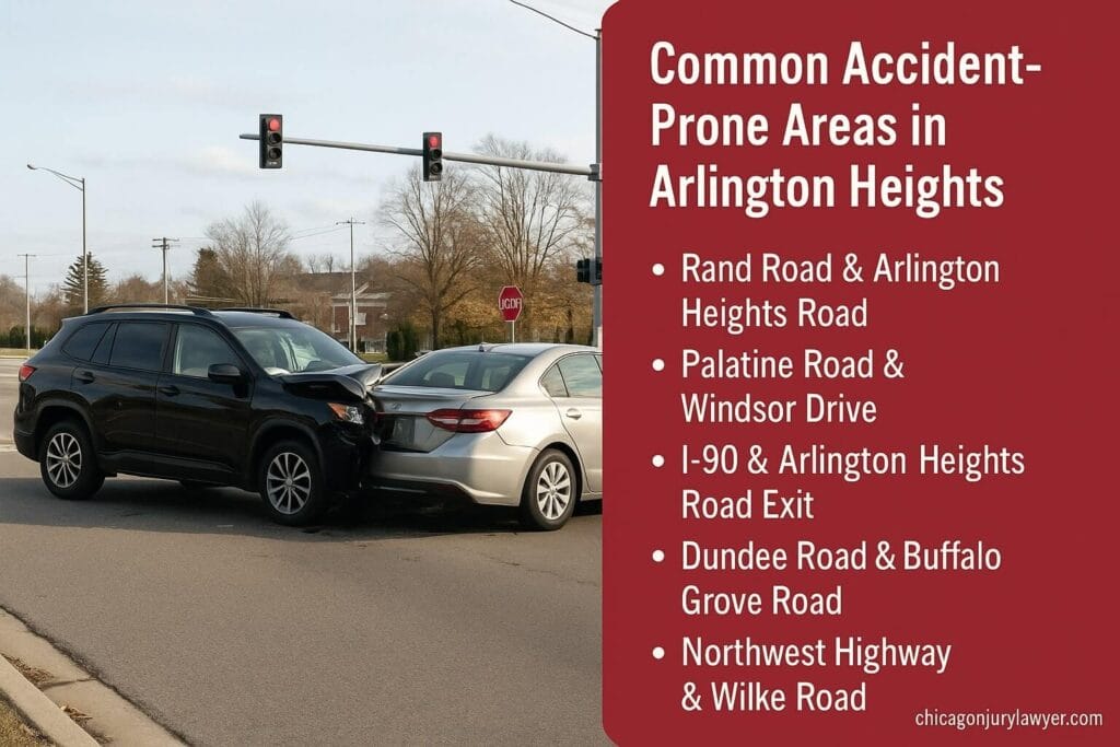 Common Accident-Prone Areas in Arlington Heights