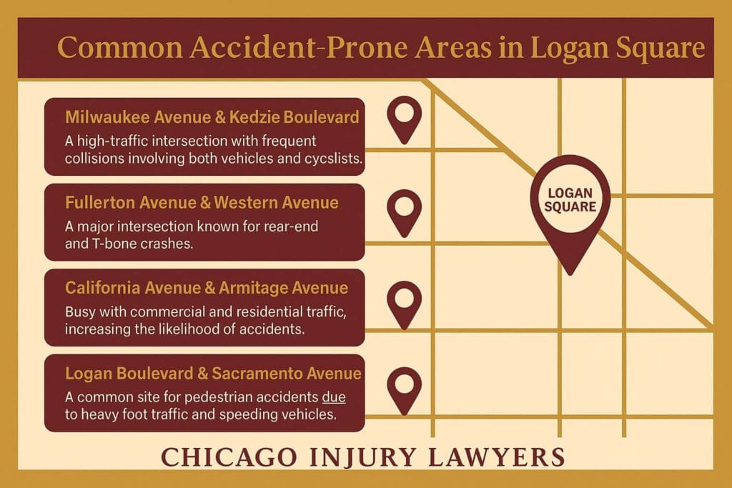 Common Accident-Prone Areas in Logan Square
