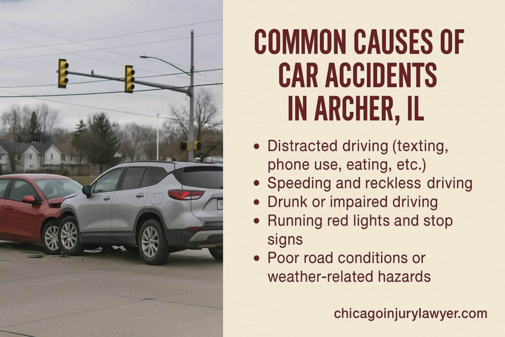 Common Causes of Car Accidents in Archer, IL