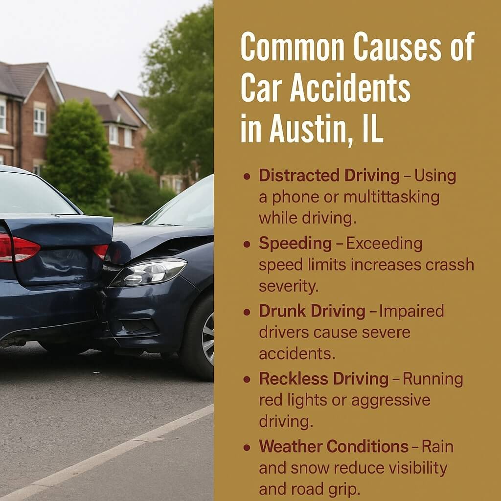 Common Causes of Car Accidents in Austin, IL