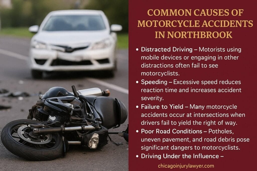 Common Causes of Motorcycle Accidents in Northbrook