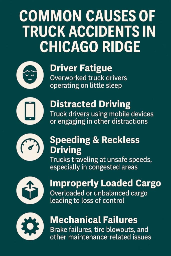 Common Causes of Truck Accidents in Chicago Ridge