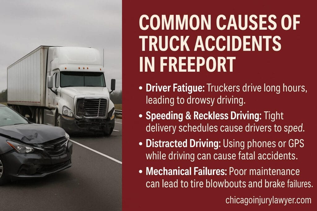 Common Causes of Truck Accidents in Freeport
