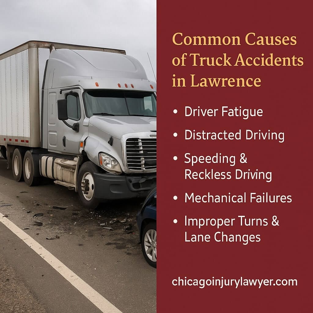 Common Causes of Truck Accidents in Lawrence