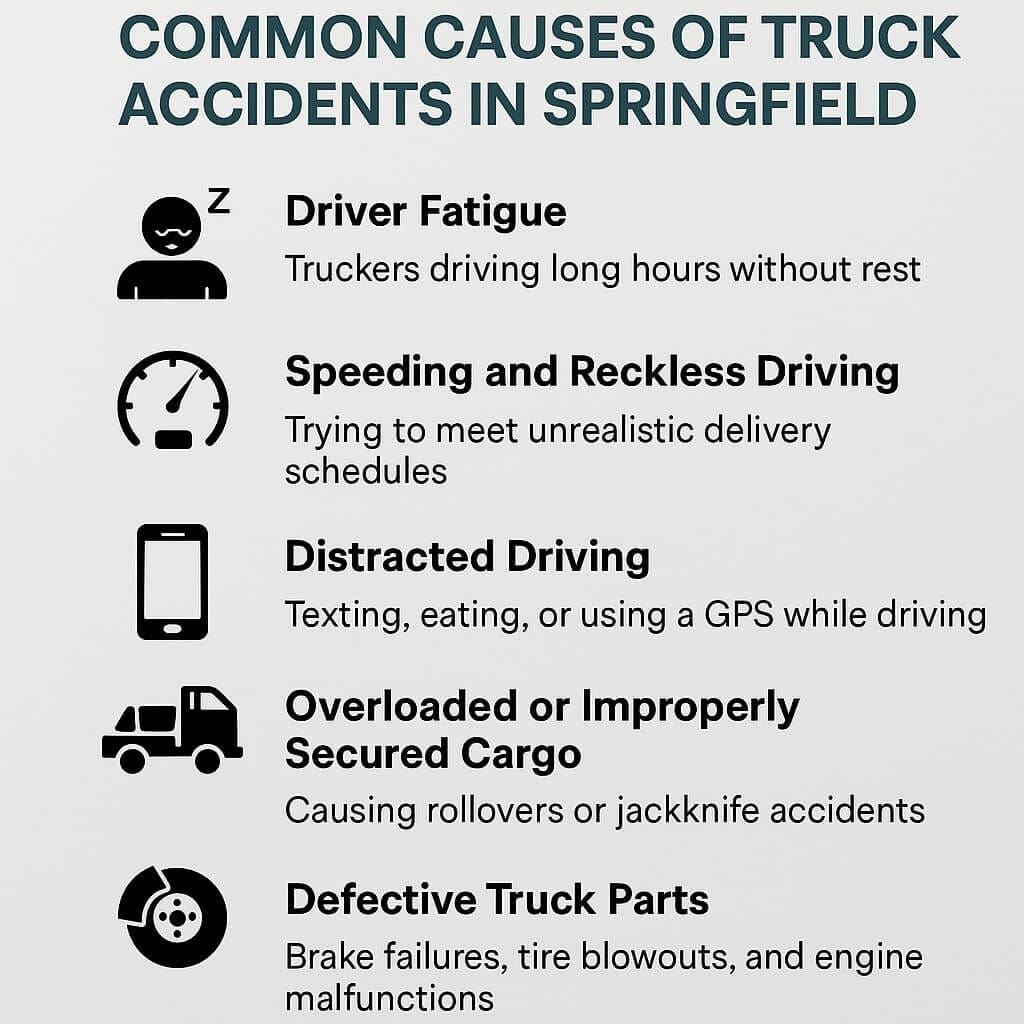 Common Causes of Truck Accidents in Springfield