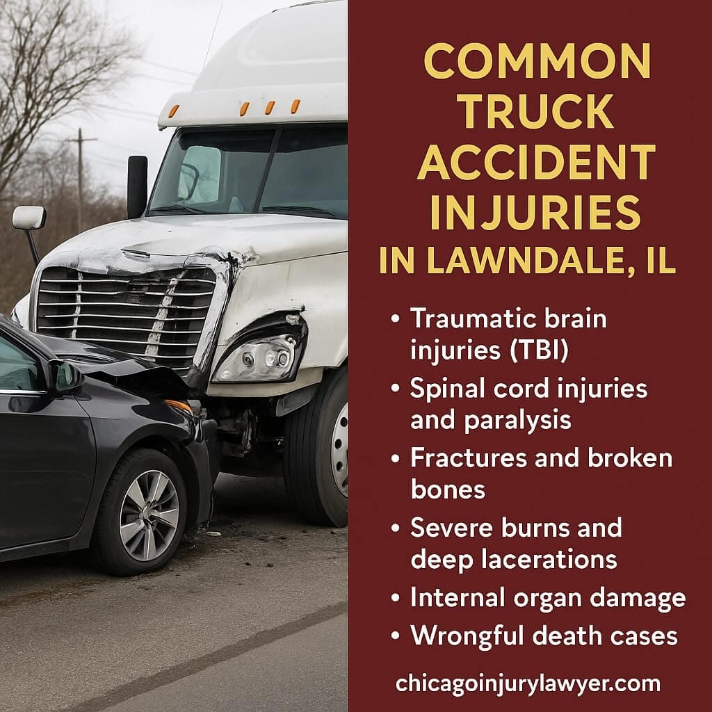 Common Truck Accident Injuries in Lawndale