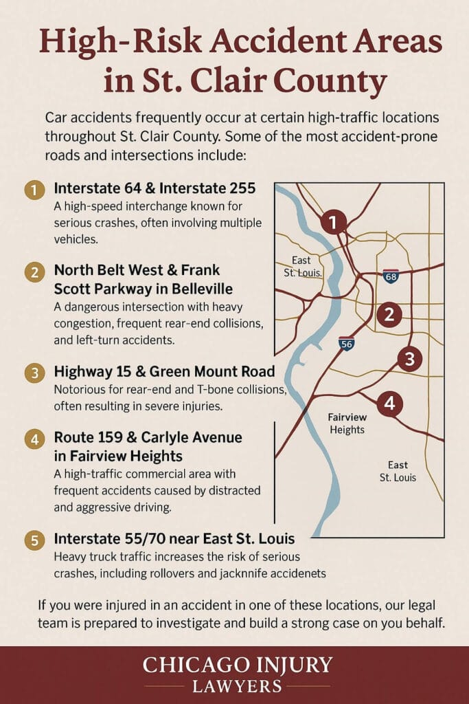 High-Risk Accident Areas in St. Clair County