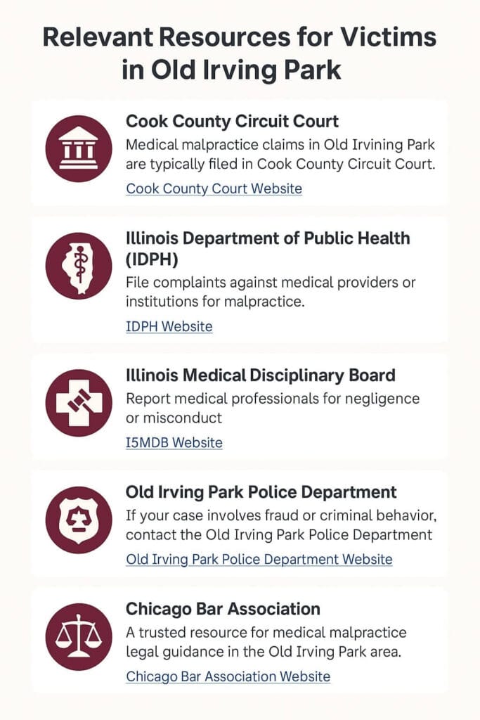 Relevant Resources for Victims in Old Irving Park