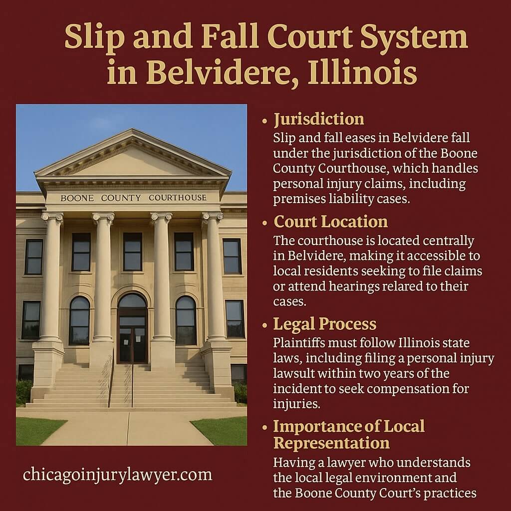 Slip and Fall Court System in Belvidere, Illinois