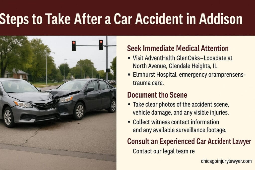 Steps to Take After a Car Accident in Addison