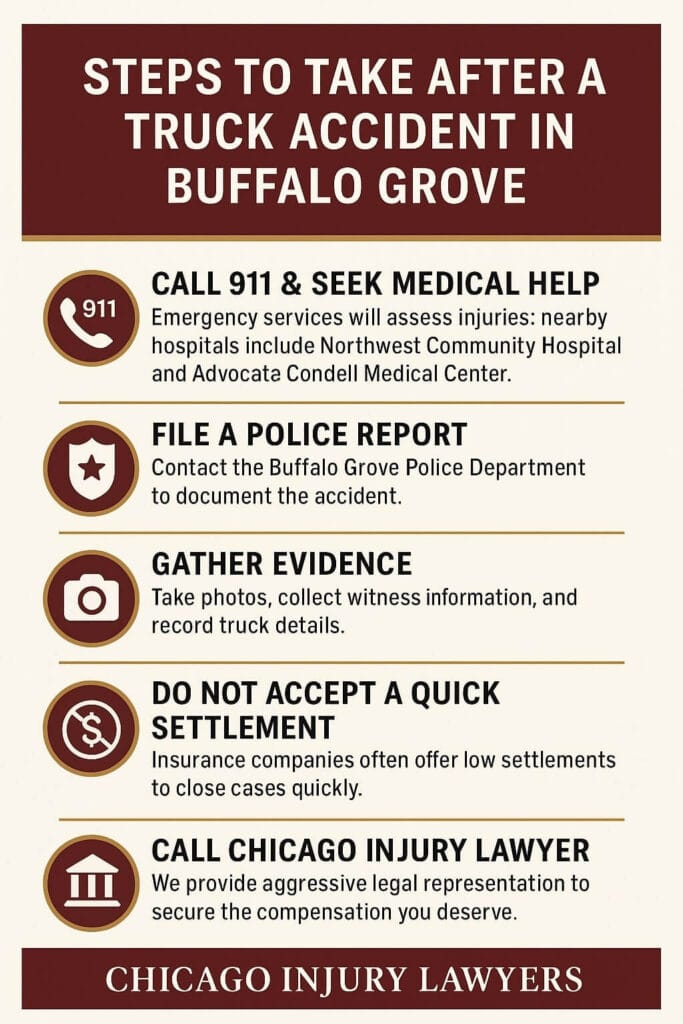Steps to Take After a Truck Accident in Buffalo Grove
