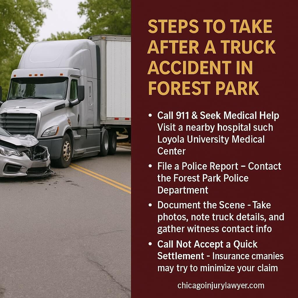Steps to Take After a Truck Accident in Forest Park