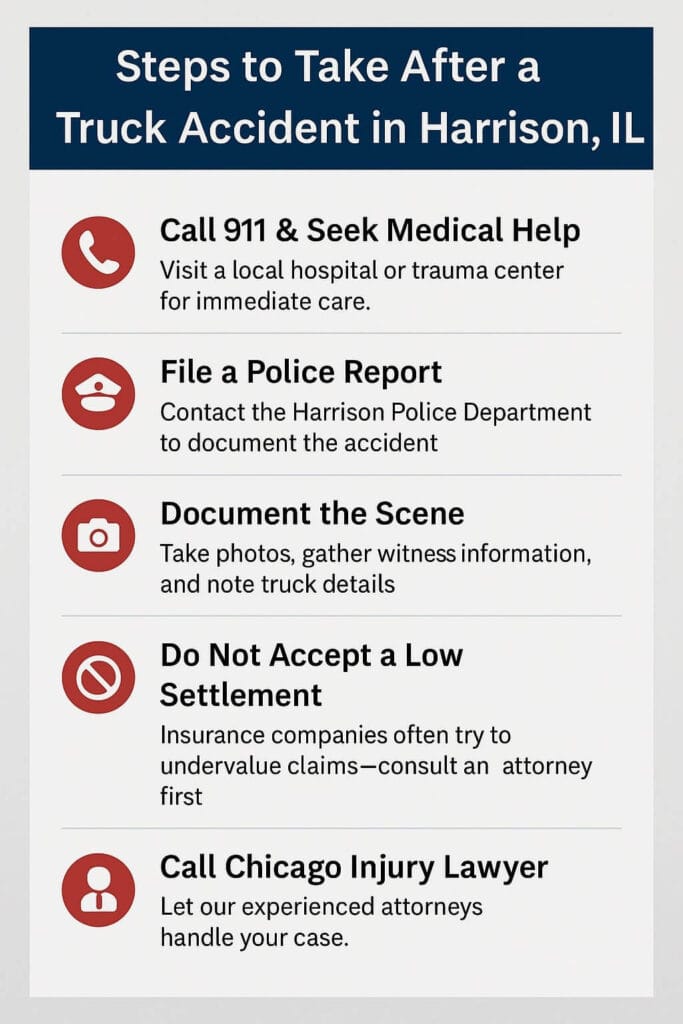 Steps to Take After a Truck Accident in Harrison