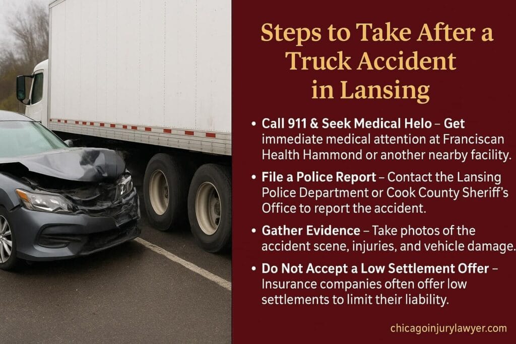 Steps to Take After a Truck Accident in Lansing