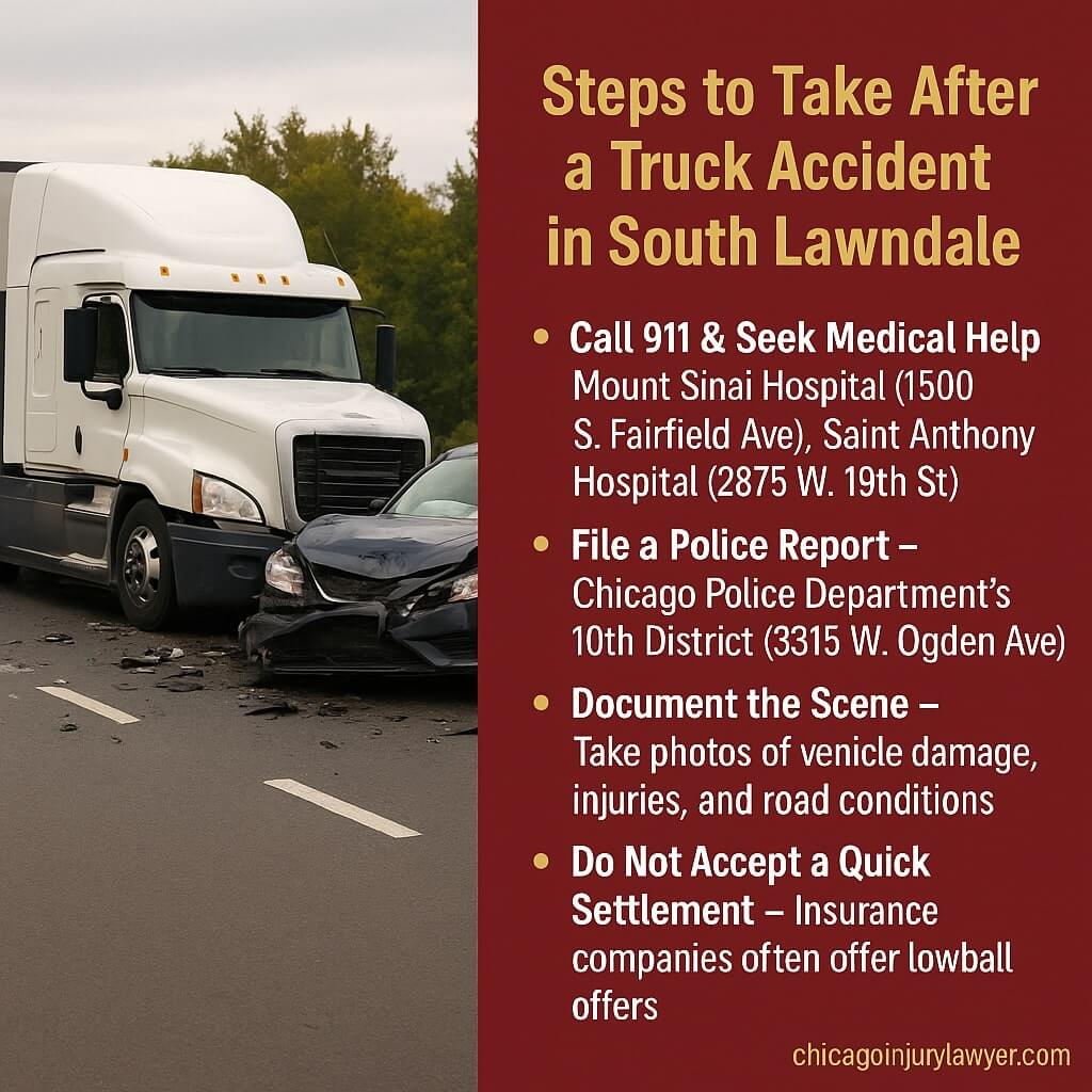Steps to Take After a Truck Accident in South Lawndale