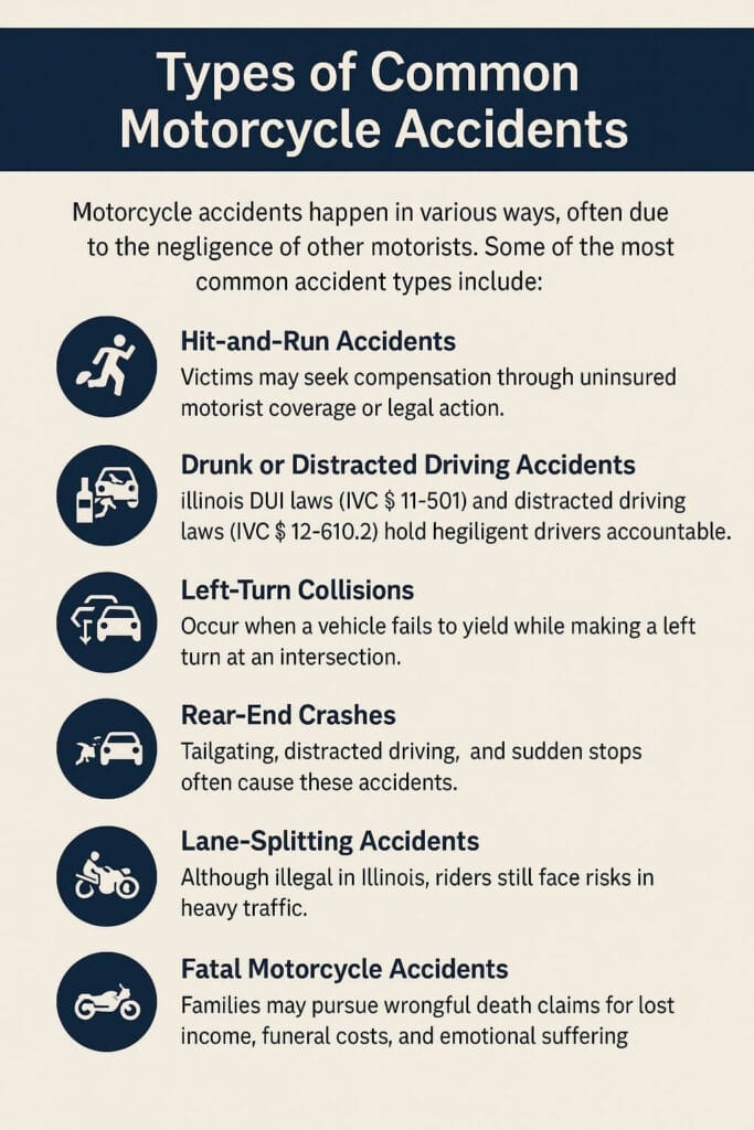 Types of Common Motorcycle Accidents