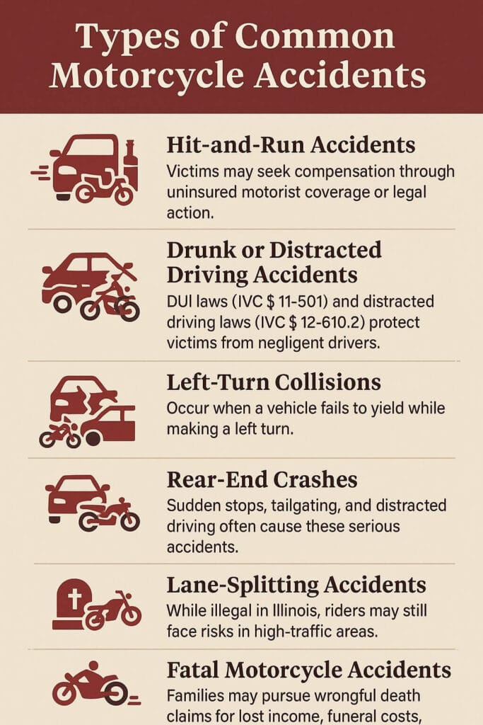 Types of Common Motorcycle Accidents