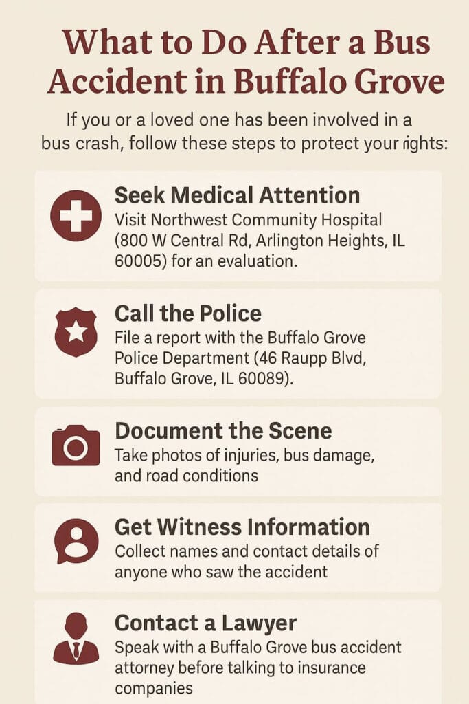 What to Do After a Bus Accident in Buffalo Grove