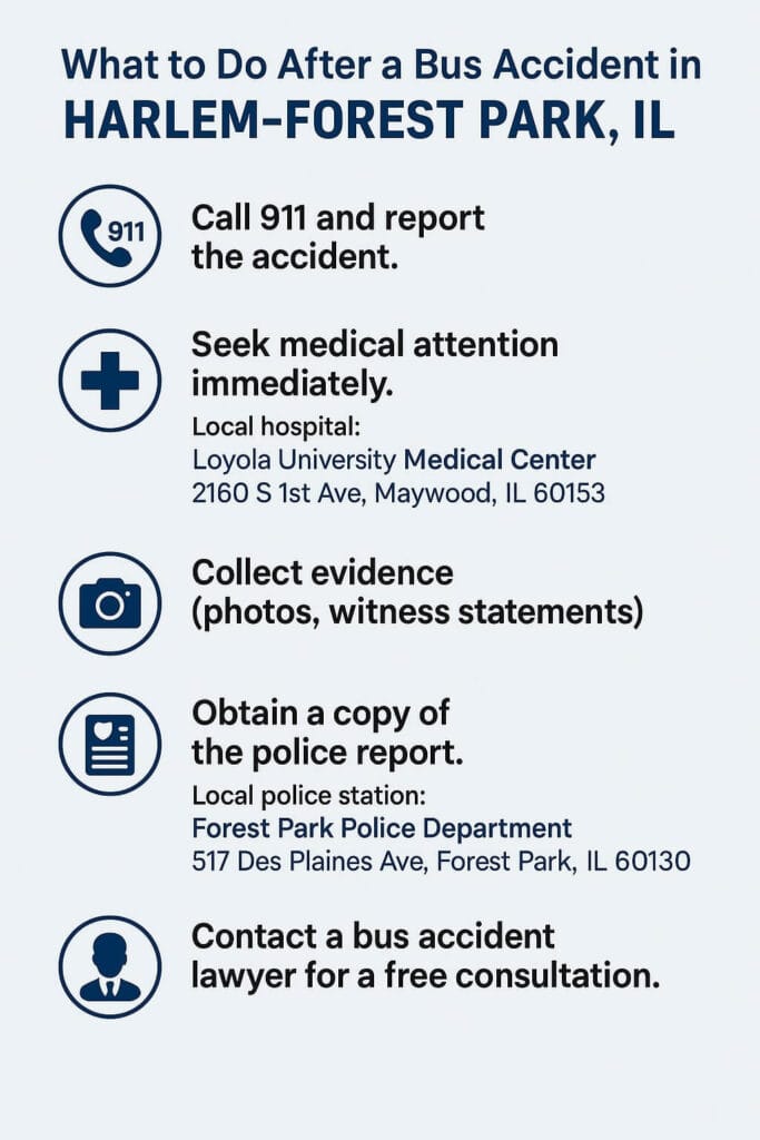 What to Do After a Bus Accident in Harlem-Forest Park