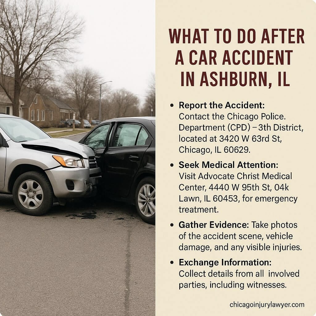 What to Do After a Car Accident in Ashburn, IL