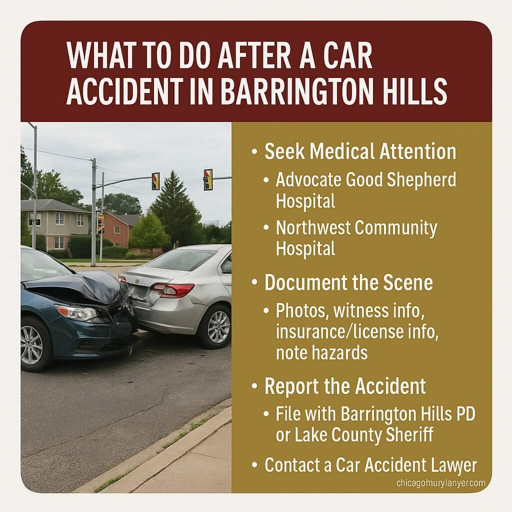 What to Do After a Car Accident in Barrington Hills