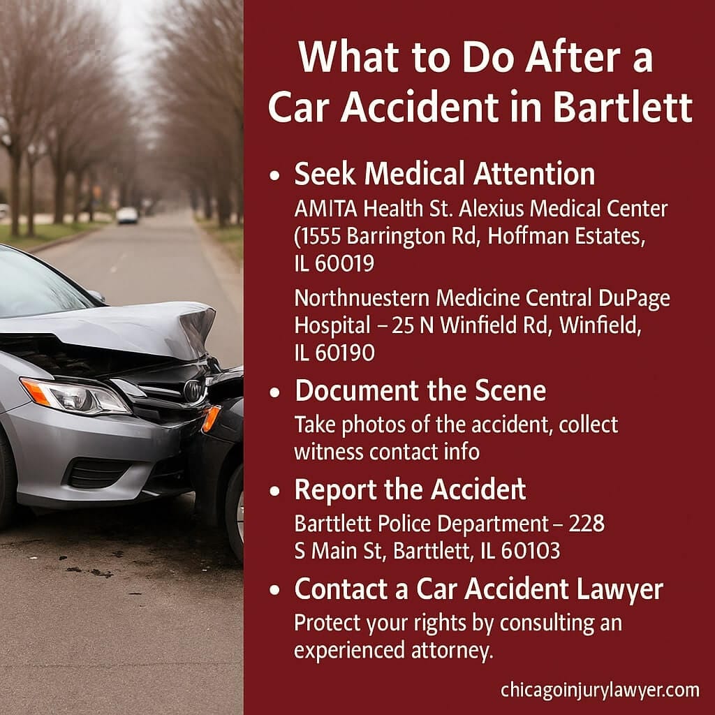 What to Do After a Car Accident in Bartlett