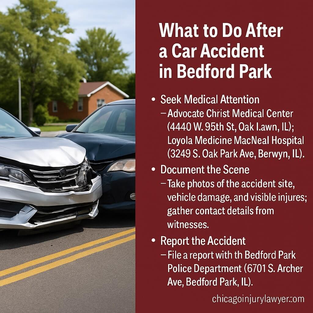 What to Do After a Car Accident in Bedford Park