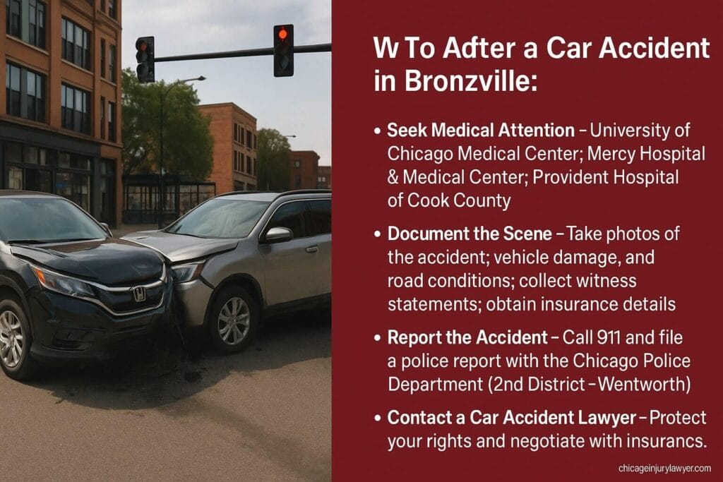 What to Do After a Car Accident in Bronzeville
