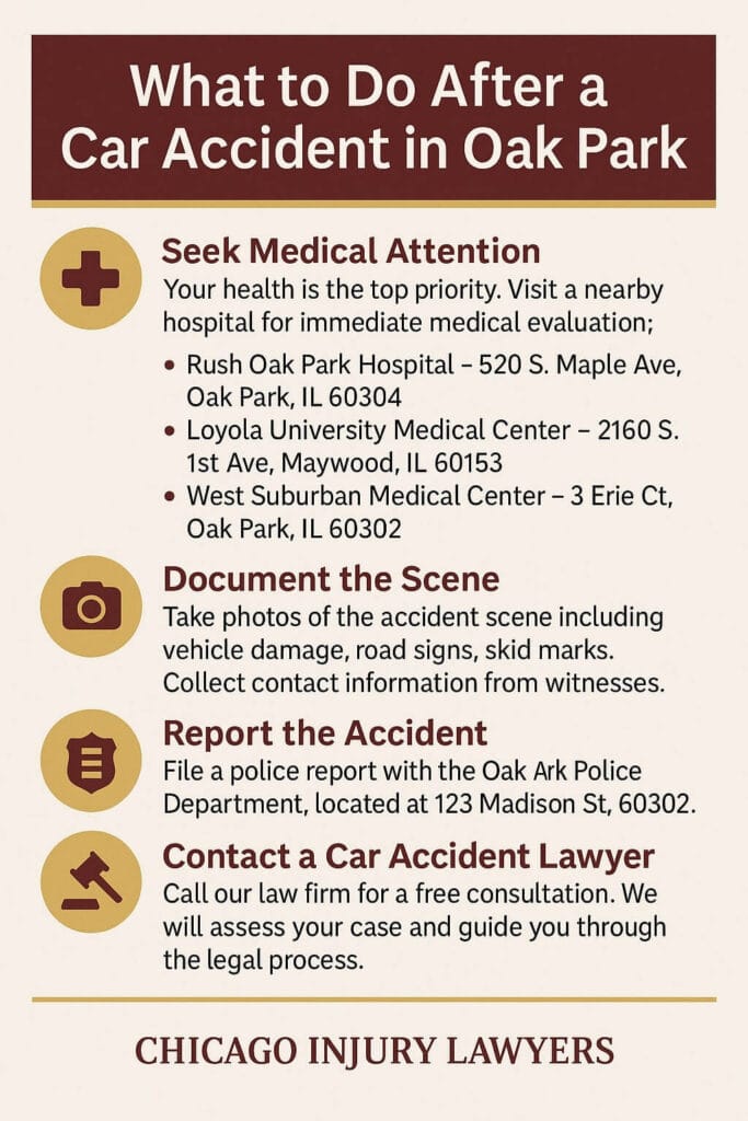 What to Do After a Car Accident in Oak Park
