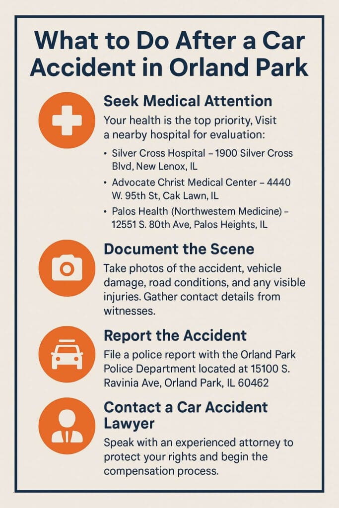 What to Do After a Car Accident in Orland Park