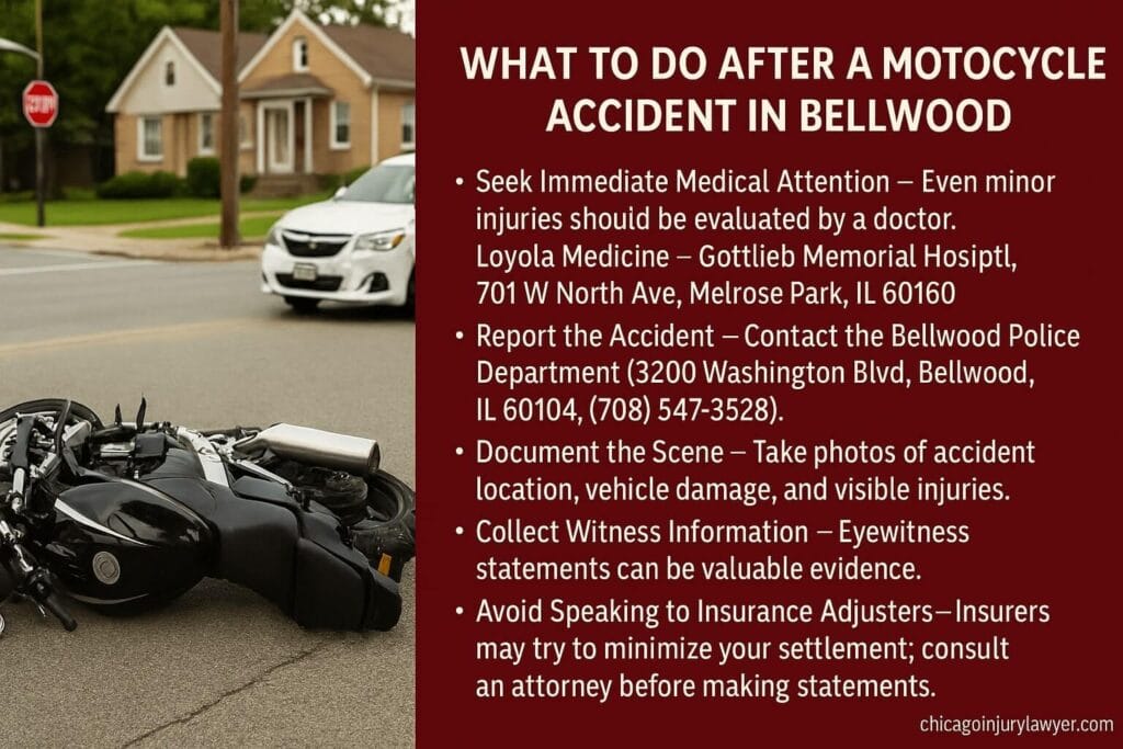 What to Do After a Motorcycle Accident in Bellwood