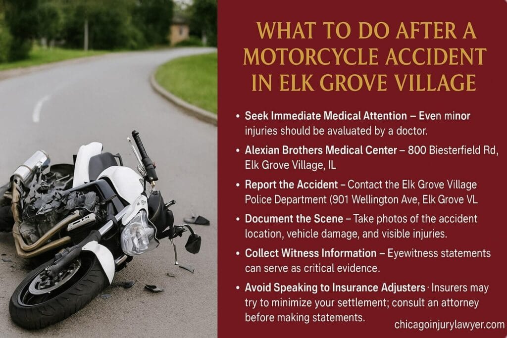 What to Do After a Motorcycle Accident in Elk Grove Village