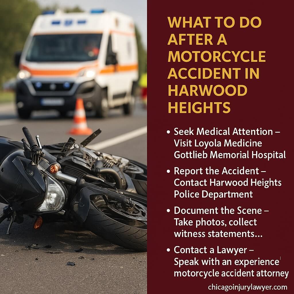 What to Do After a Motorcycle Accident in Harwood Heights
