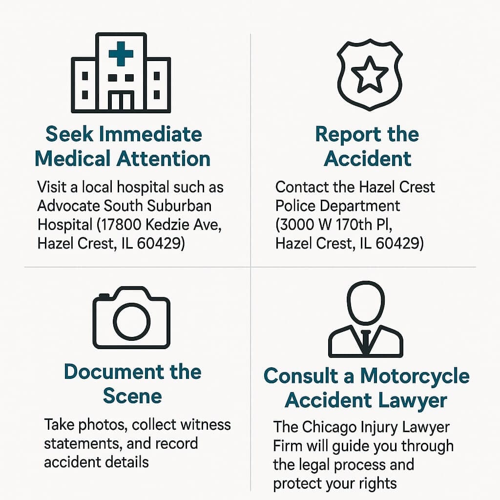 What to Do After a Motorcycle Accident in Hazel Crest