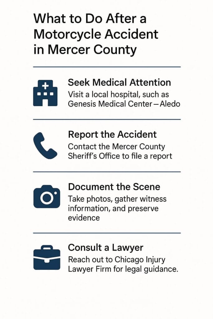 What to Do After a Motorcycle Accident in Mercer County