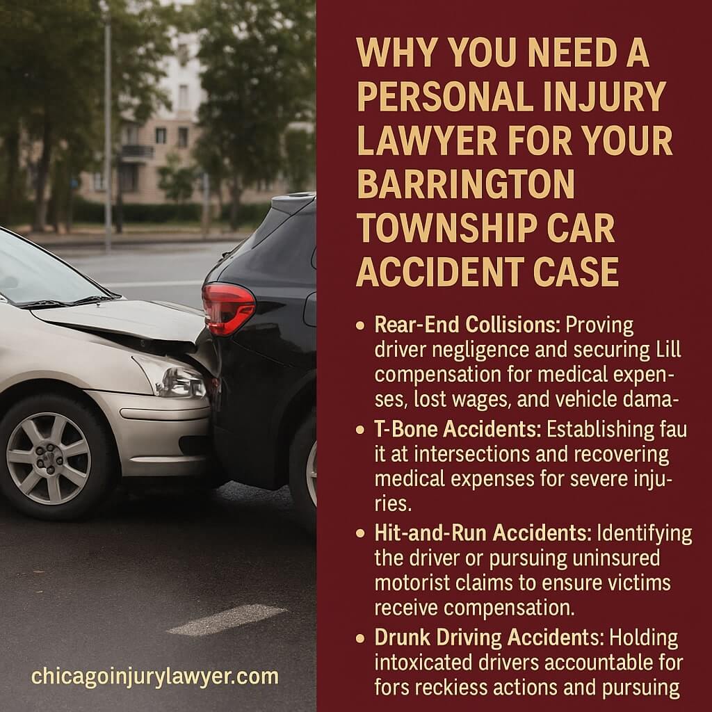 Why You Need a Personal Injury Lawyer for Your Barrington Township Car Accident Case