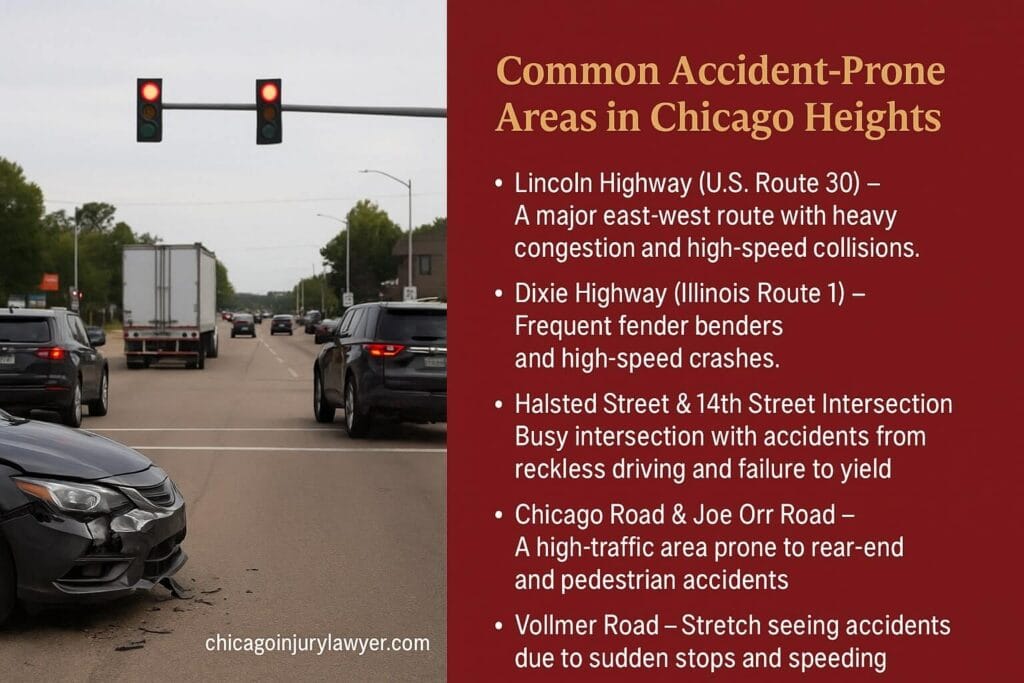 Common Accident-Prone Areas in Chicago Heights