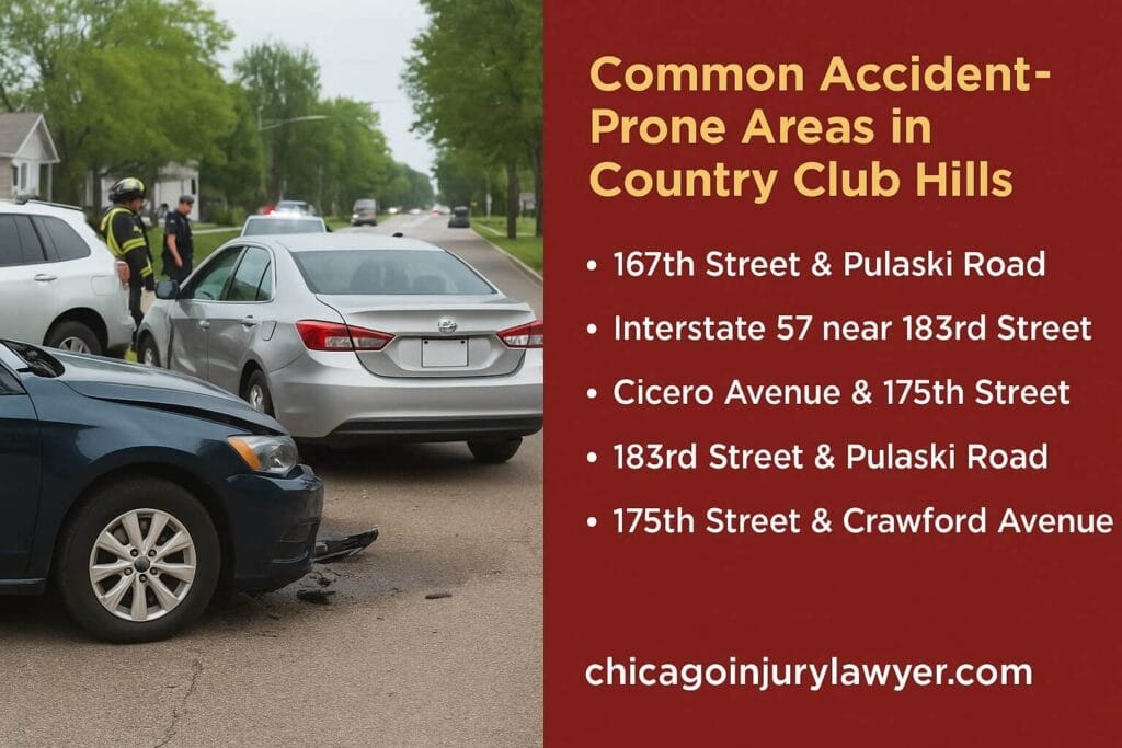 Common Accident-Prone Areas in Country Club Hills