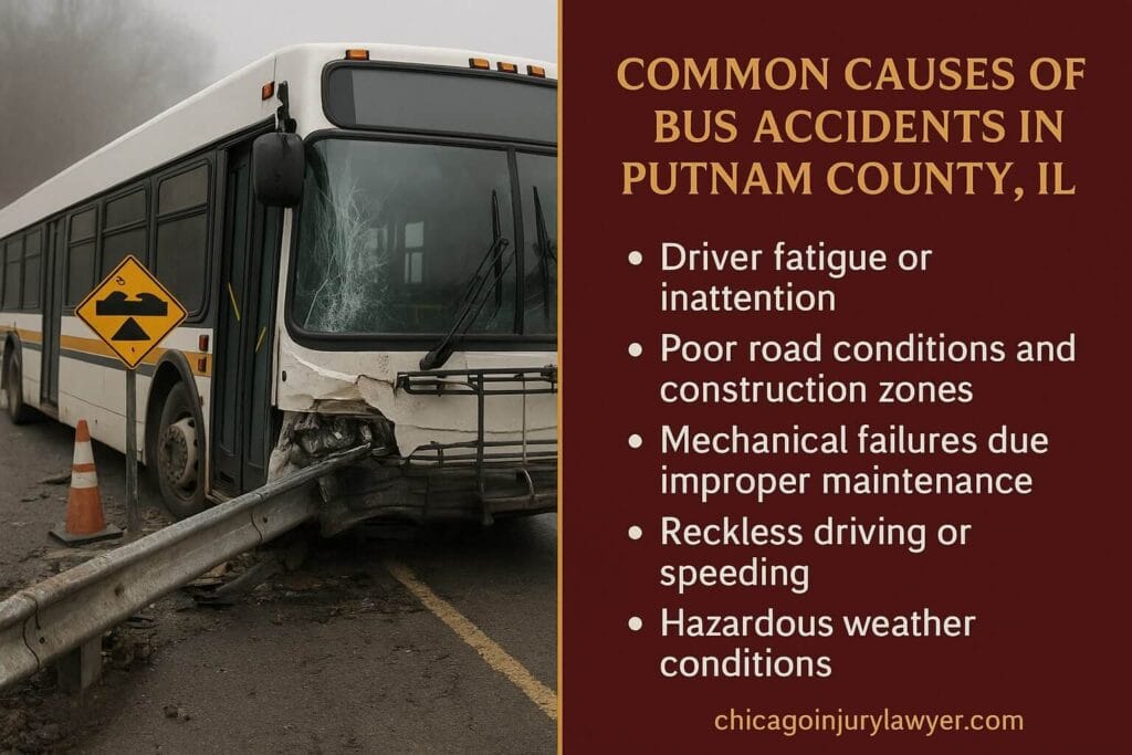 Common Causes of Bus Accidents in Putnam County