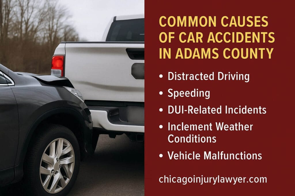 Common Causes of Car Accidents in Adams County