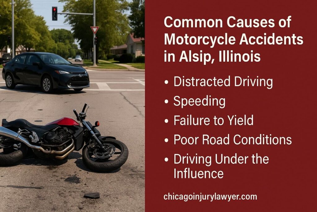 Common Causes of Motorcycle Accidents in Alsip