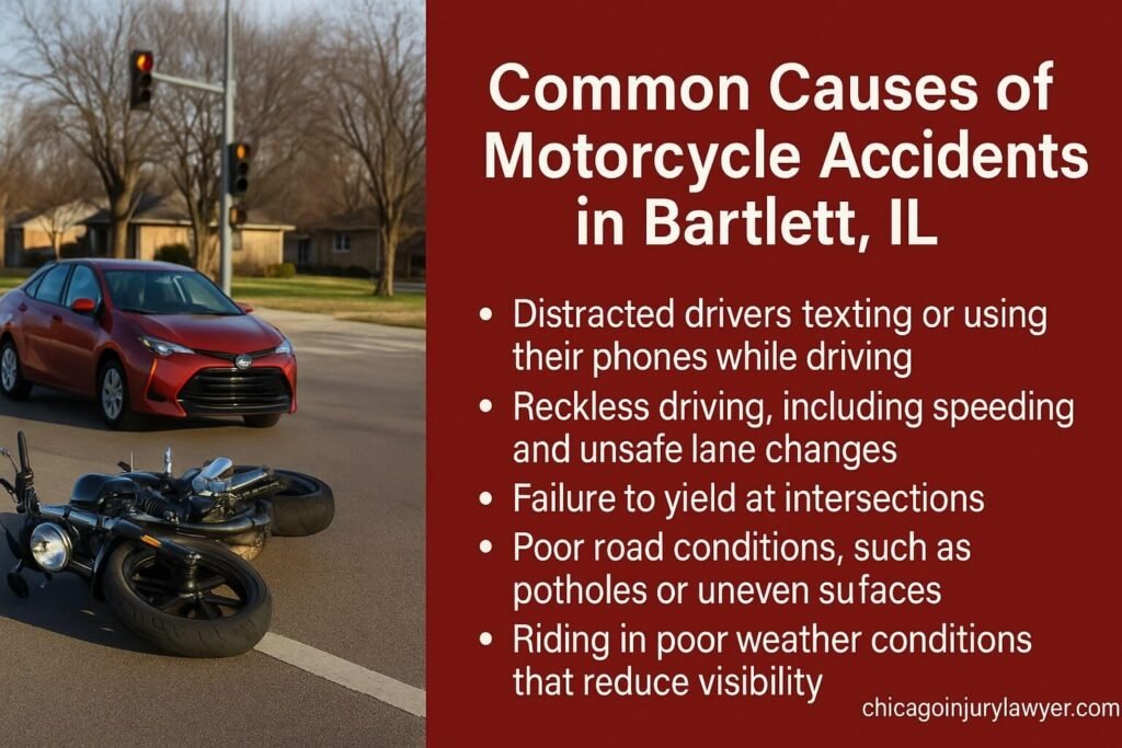Common Causes of Motorcycle Accidents in Bartlett