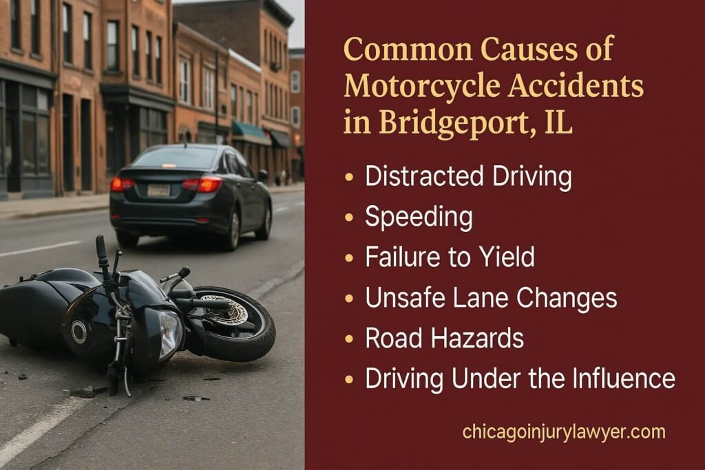 Common Causes of Motorcycle Accidents in Bridgeport