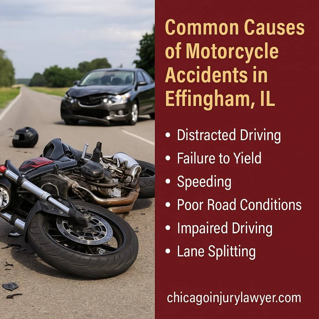 Common Causes of Motorcycle Accidents in Effingham