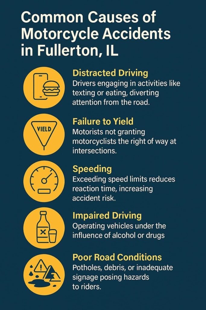 Common Causes of Motorcycle Accidents in Fullerton