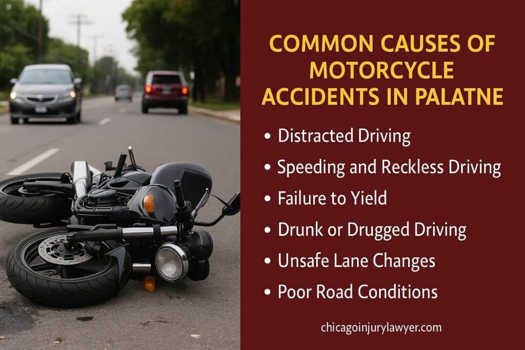 Common Causes of Motorcycle Accidents in Palatine
