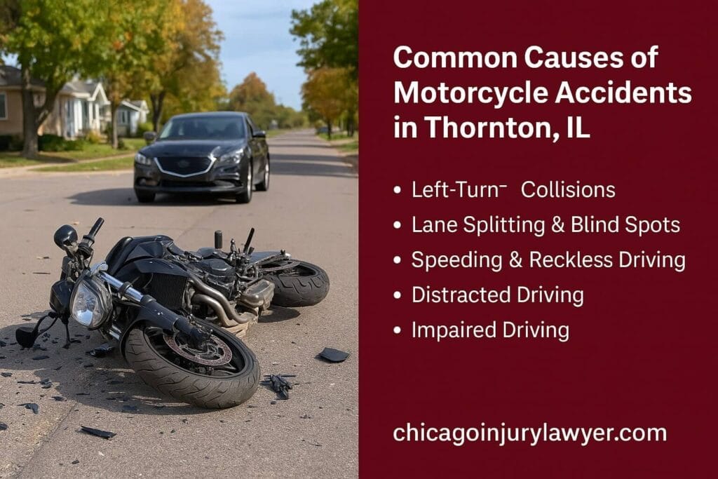 Common Causes of Motorcycle Accidents in Thornton