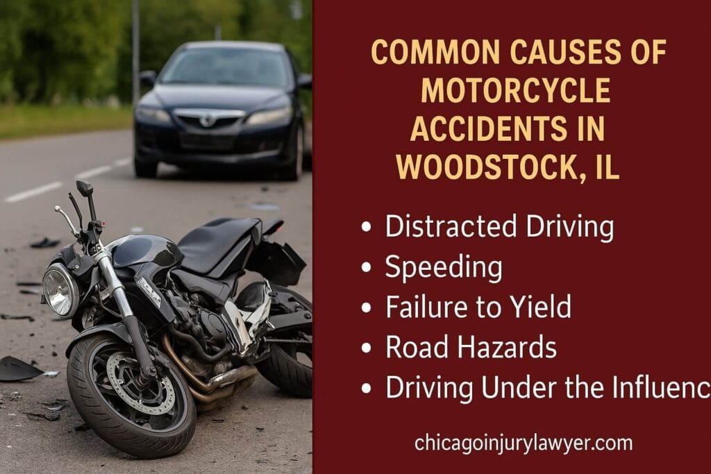 Common Causes of Motorcycle Accidents in Woodstock